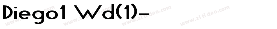 Diego1 Wd(1)字体转换